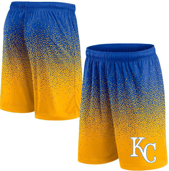 Men's Kansas City Royals Royal/Yellow Ombre Shorts Men's Kansas City Royals Royal/Yellow Ombre Shorts